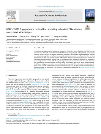 SAGE-GSAN: A Graph-Based Method for Estimating Urban Taxi CO Emissions Using Street View Images 